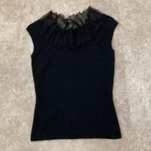 Eli Tahari wool and silk top XS
